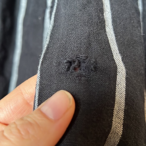 NWT Gap Button Front Striped Midi Dress - Picture 13 of 13